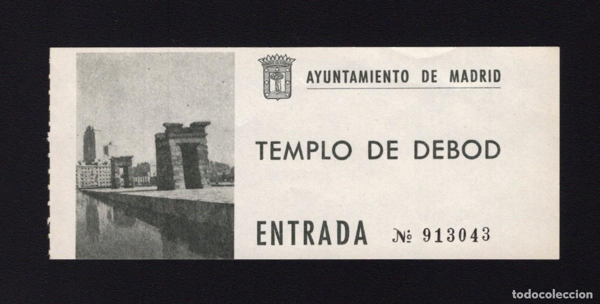 Folletos de turismo: Entrada Templo de DEBOD. Madrid - Foto 1