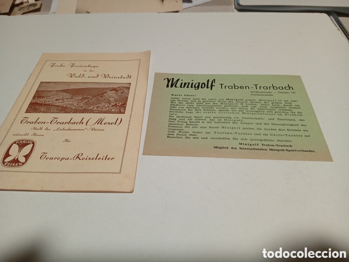 Tourismusbrosch&uuml;ren: Folleto tur&iacute;stico Traben -Trarbach minigolf