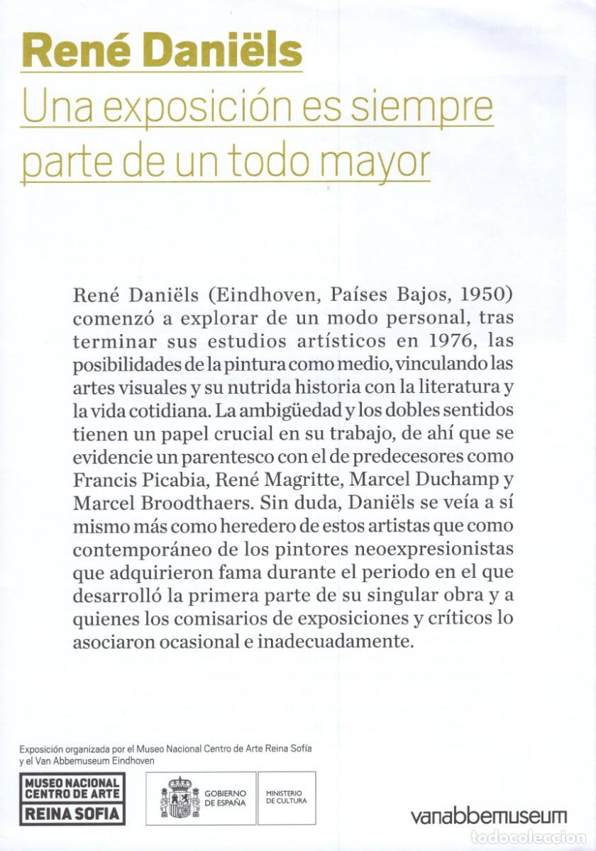 Folhetos de turismo: Folleto Tr&iacute;ptico. Ren&eacute; Dani&euml;ls. Centro Arte Reina Sofia. Madrid. 2012.