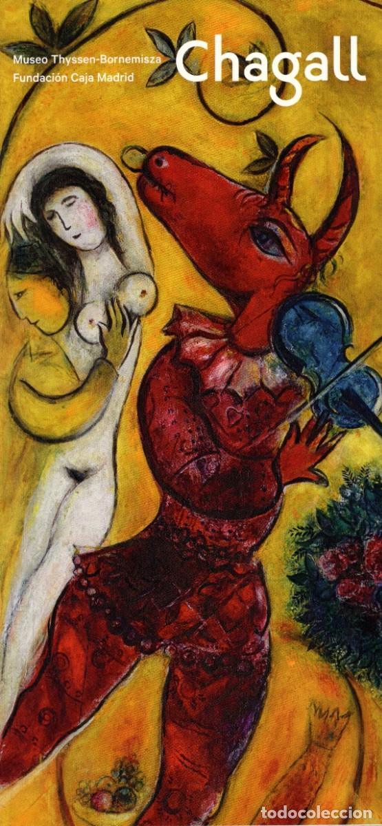 Folhetos de turismo: Folleto desplegable. Chagall. Museo Thyssen. Fundaci&oacute;n Caja Madrid. 2012.