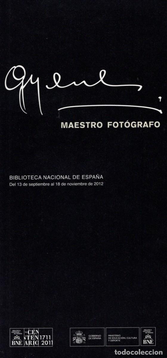 Folhetos de turismo: Folleto desplegable. Gyenes. Maestro fot&oacute;grafo. Biblioteca Nacional. Madrid. 2012.