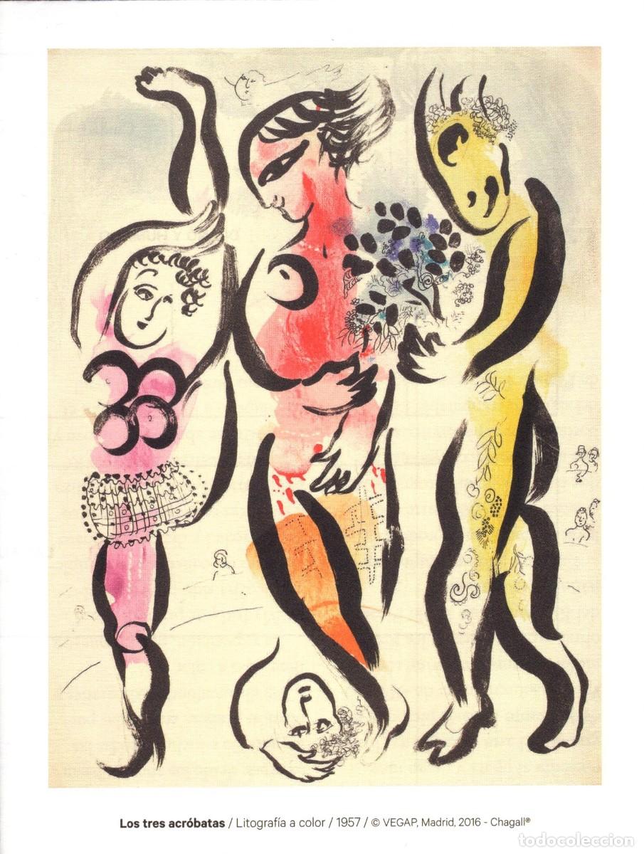 Folhetos de turismo: Folleto desplegable. Chagall. Divino y humano. Fundaci&oacute;n Canal. Madrid. 2016.