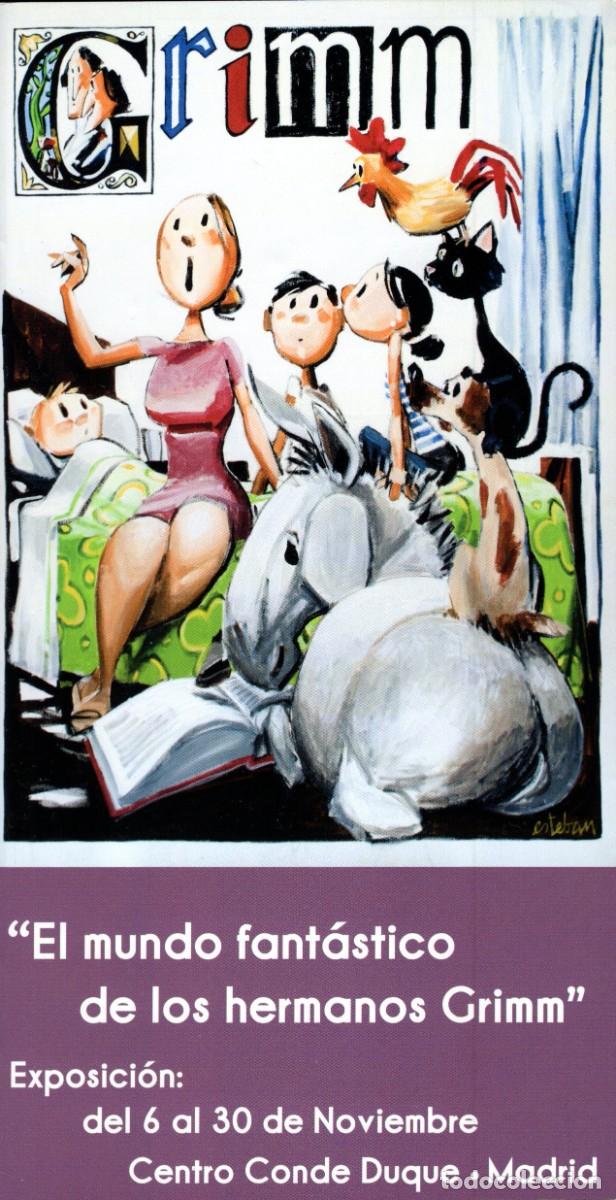 Folhetos de turismo: Librito. El Mundo Fant&aacute;stico de los hermanos Grimm. 7 p&aacute;ginas. Centro Conde Duque. 2012.