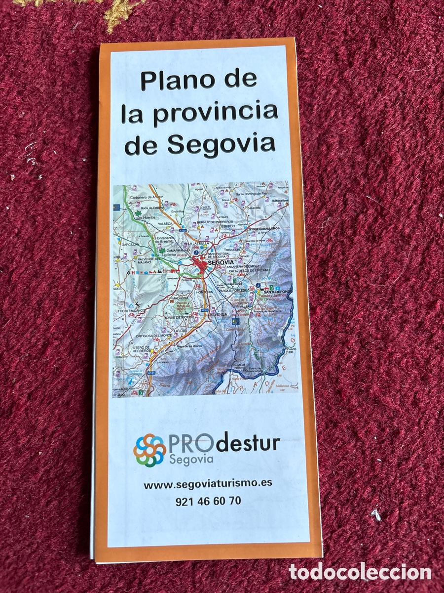 Folhetos de turismo: Plano provincia de Segovia. Rutas tur&iacute;sticas. ASM