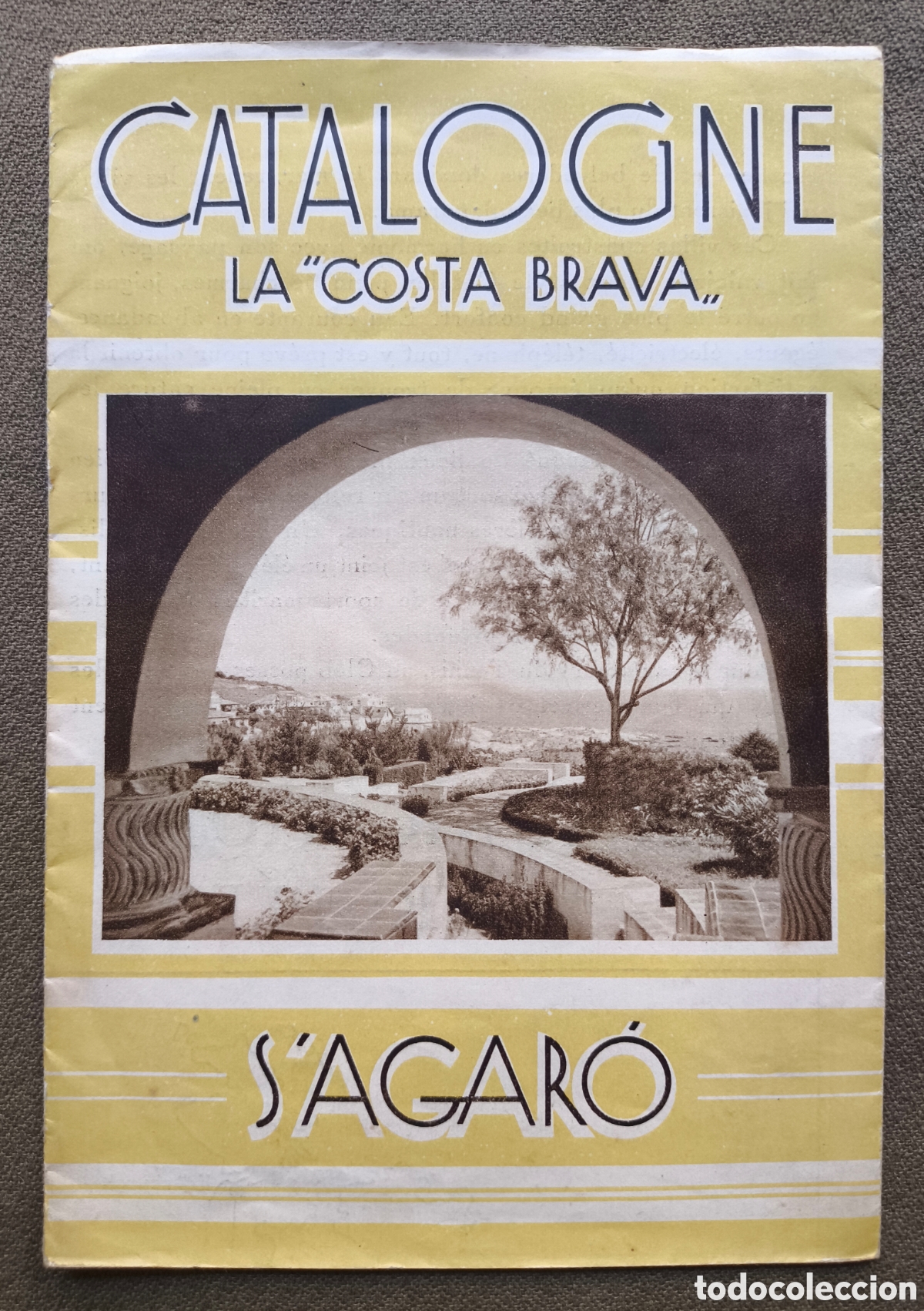 Travel Brochures: S'AGAR&Oacute; COSTA BRAVA FOLLETO TURISMO CATALOGNE C. 1930