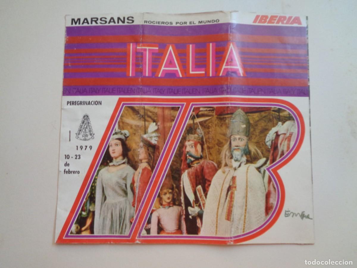 Tourismusbrosch&uuml;ren: FOLLETO DE IBERIA - MARSANS DE ITALIA , PEREGRINACION DEL ROCIO 1979, ROCIEROS POR EL MUNDO