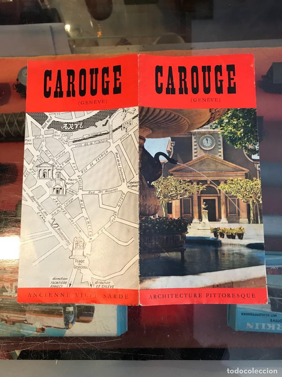 Folhetos de turismo: FOLLETO DE TURISMO. CAROUGE (GEN&Eacute;VE) ARCHITECTURE PITTORESQUE.