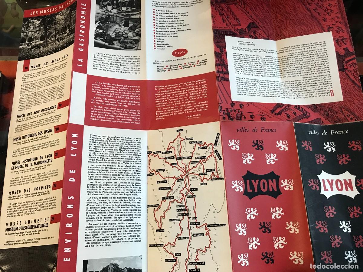 Folhetos de turismo: FOLLETO DE TURISMO. VILLES DE FRANCE, LYON, CAPITALE DES GAULES 2000 ANS D'HISTOIRE
