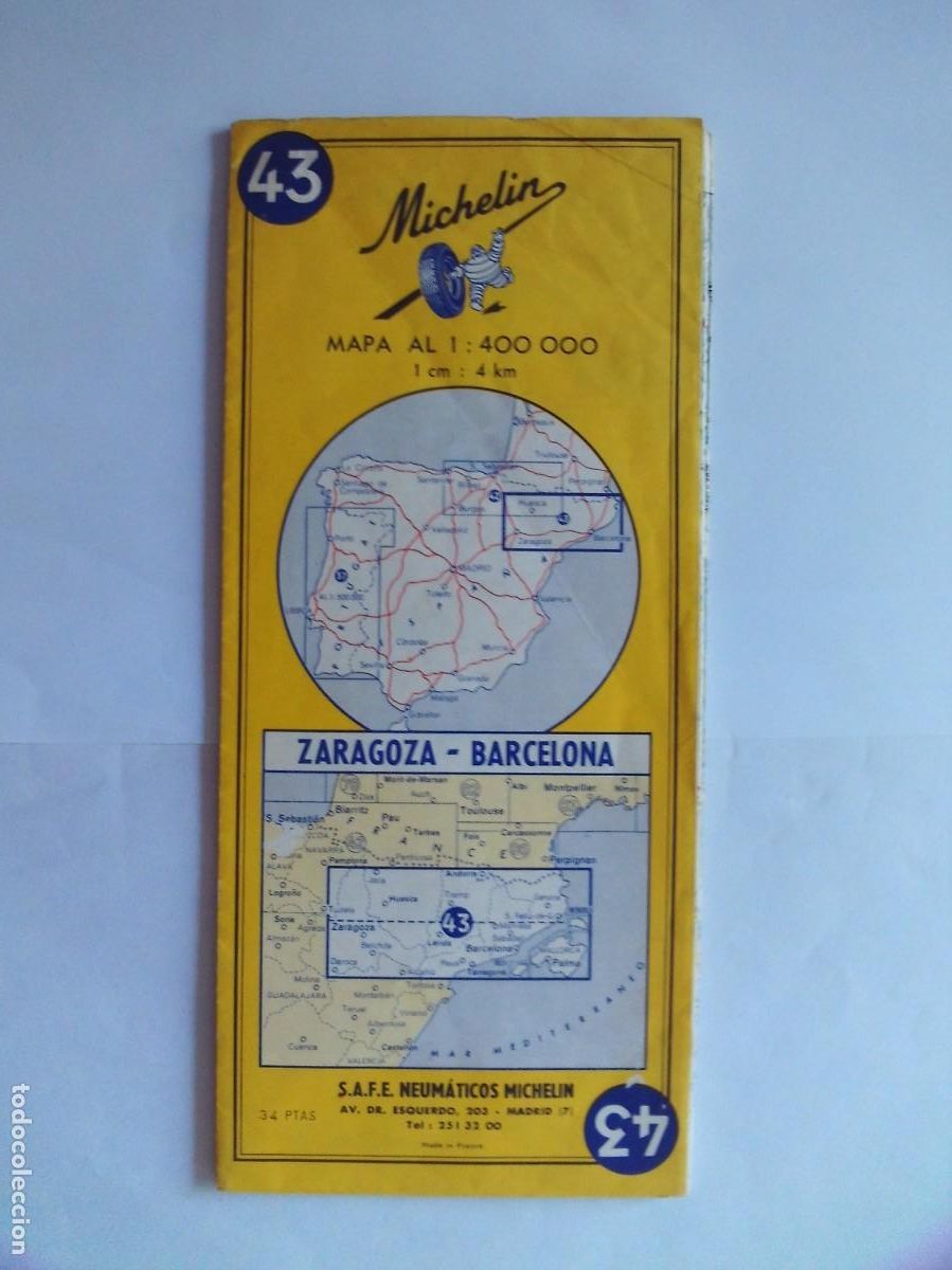 Folletos de turismo: MAPA MICHELIN DE CATALU&Ntilde;A Y ARAGON - Foto 1