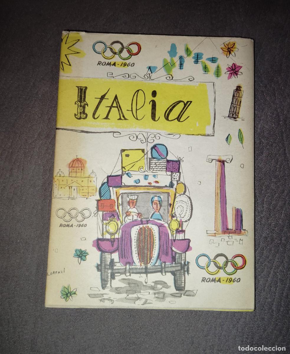 Folhetos de turismo: FOLLETO DESPLEGABLE VIAJE POR ITALIA, OLIMPIADAS DE ROMA 1960, Env&iacute;o gratis
