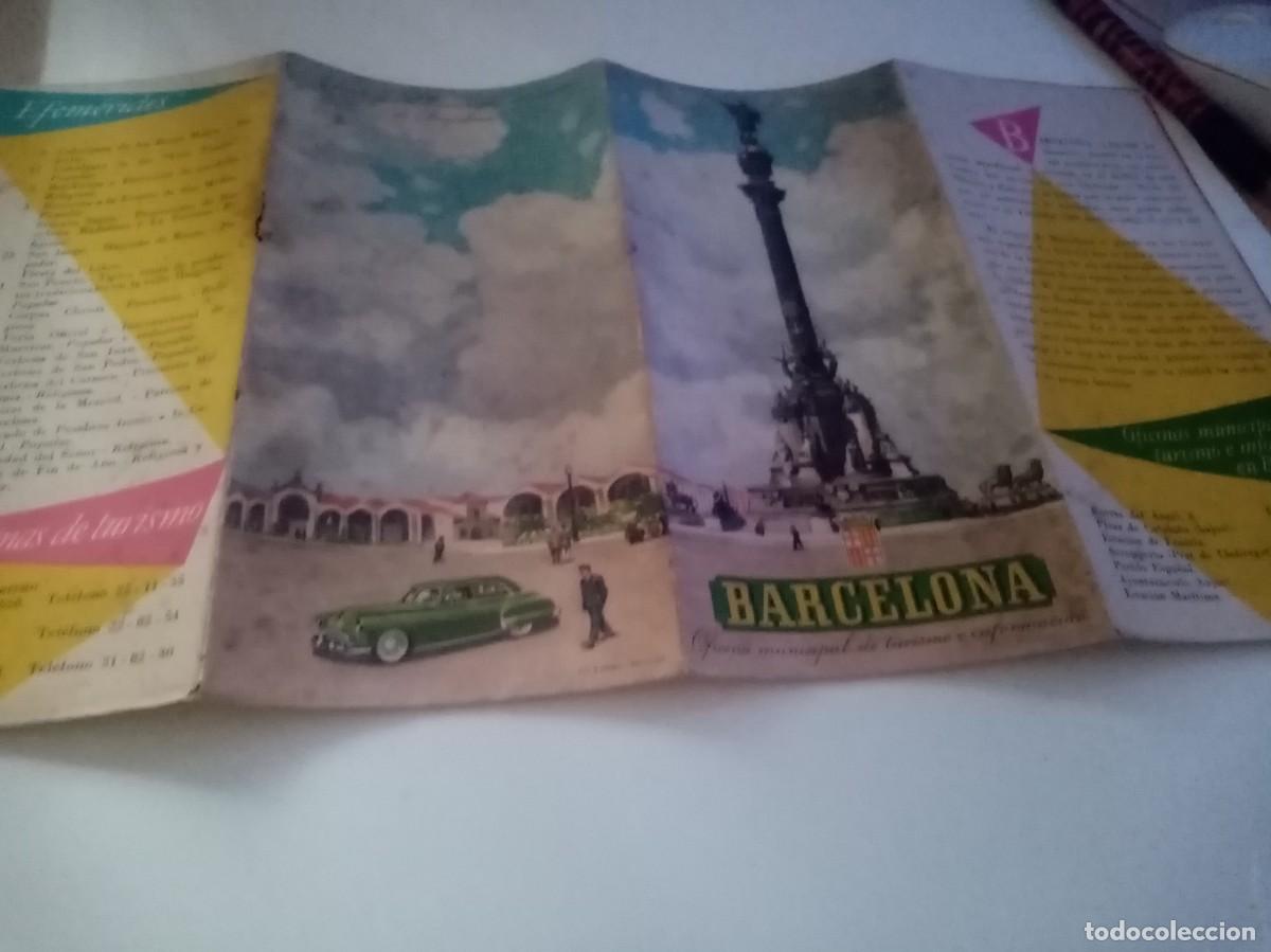 Folhetos de turismo: ANTIGUO PLANO GUIA DE BARCELONA