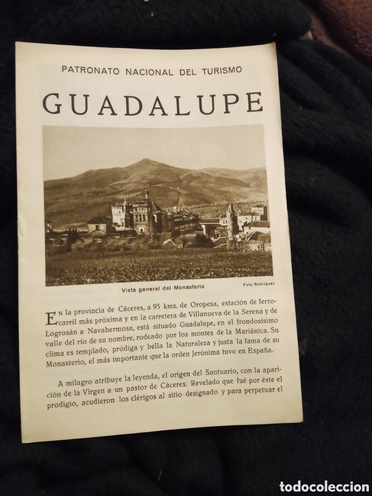 Folhetos de turismo: Guadalupe, Patronato Nacional de Turismo, d&eacute;cada de 1930, tiene 8 p&aacute;ginas.