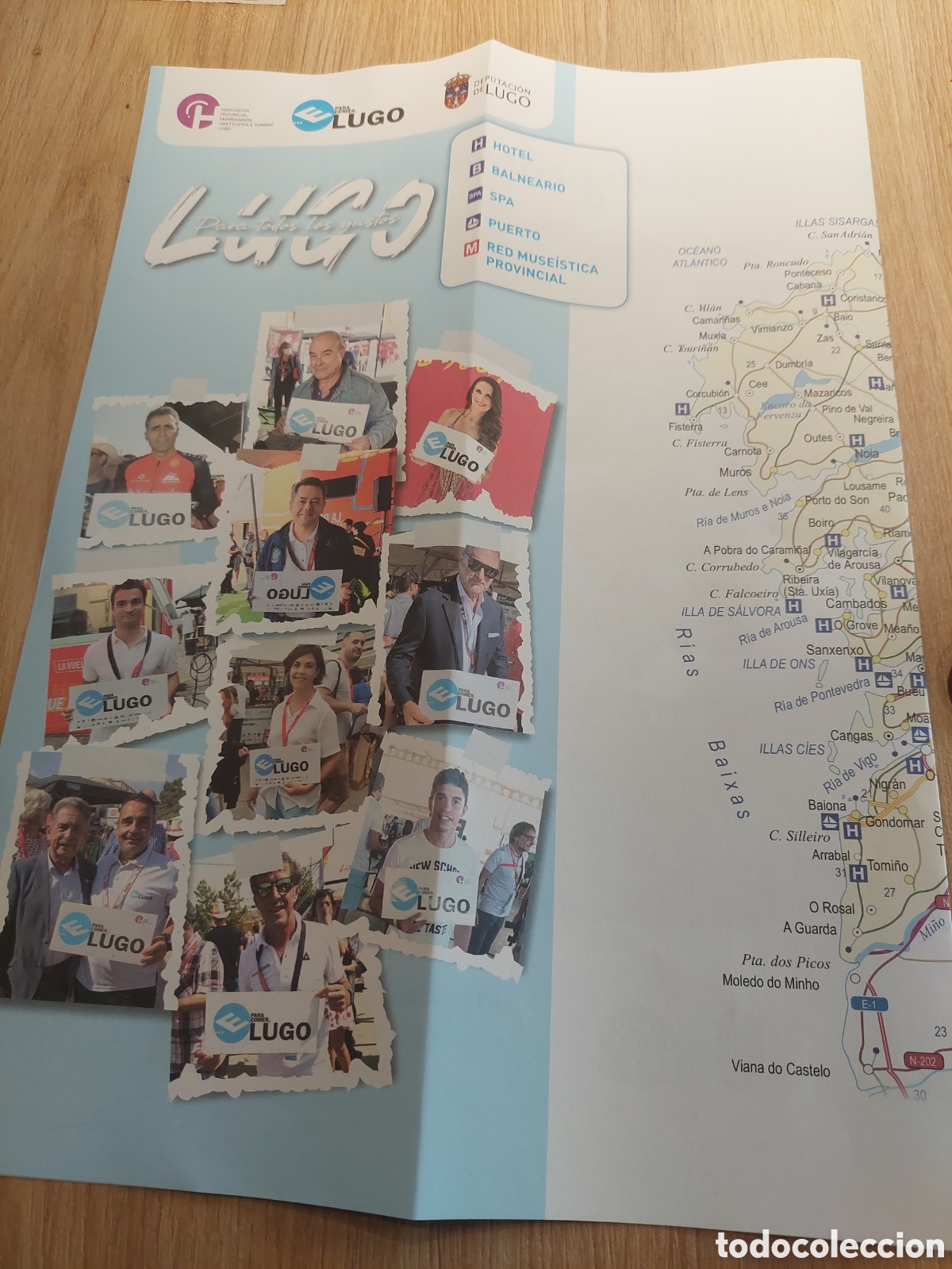 Folletos de turismo: LUGO MAPA DEPUTACION - Foto 1