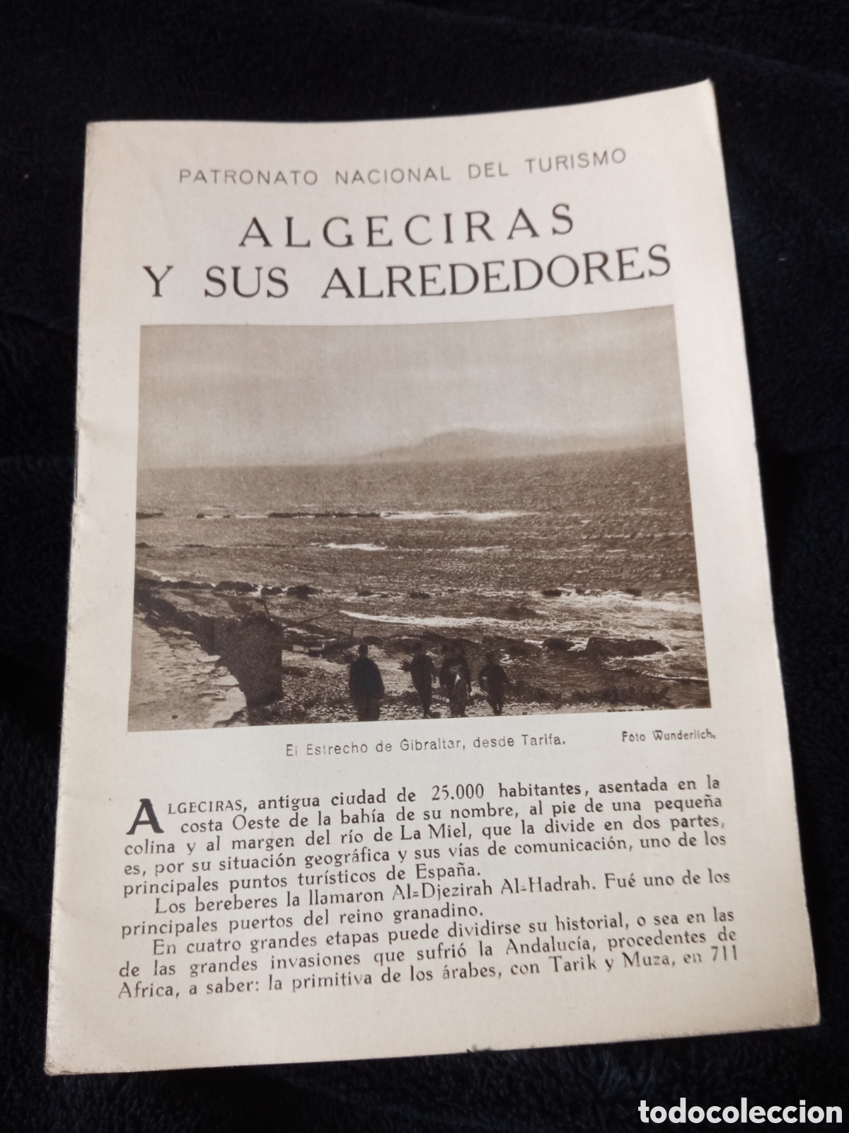 Folhetos de turismo: Algeciras y sus Alrededores, Patronato Nacional de Turismo d&eacute;cada de 1930 , tiene 16 p&aacute;ginas