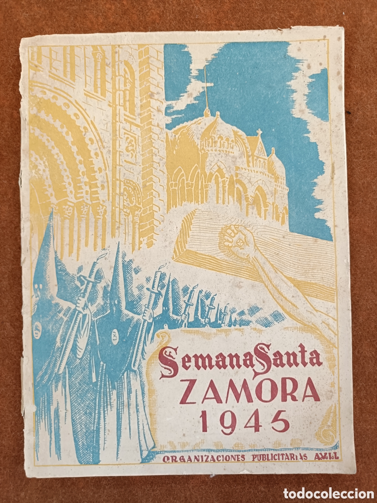 Folhetos de turismo: MUY RARO LIBRITO TURISTICO SEMANA DANTA ZAMORA A&Ntilde;O 1945