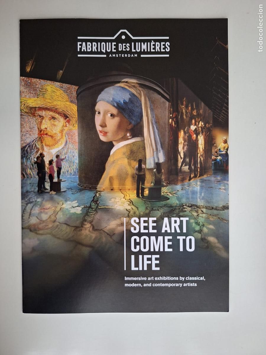Folhetos de turismo: Folleto Fabrique des Lumi&egrave;res Amsterdam Immersive art exhibitions Pa&iacute;ses Bajos