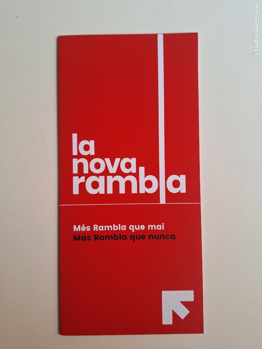 Folhetos de turismo: Folleto La nova Rambla Ajuntament de Barcelona Urbanismo Exposici&oacute;n Palau de la Virreina