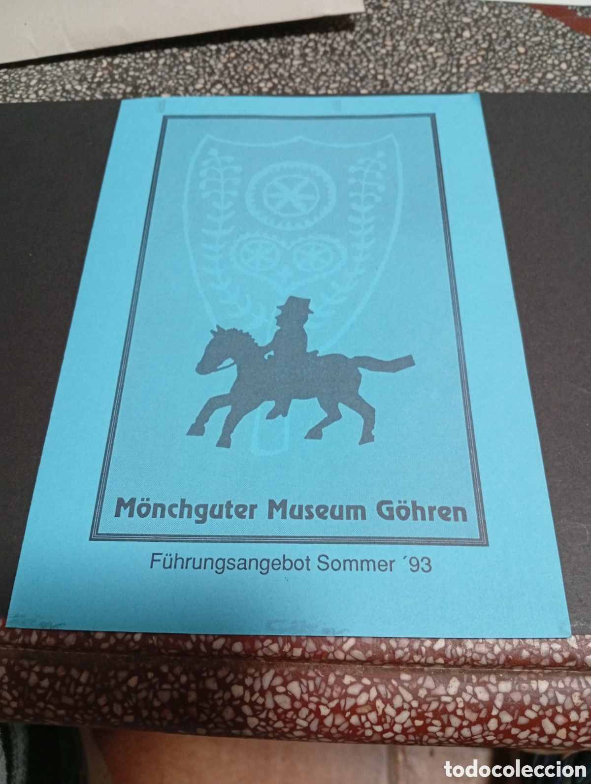 Folhetos de turismo: Folleto tur&iacute;stico,museo historia local Monchguter