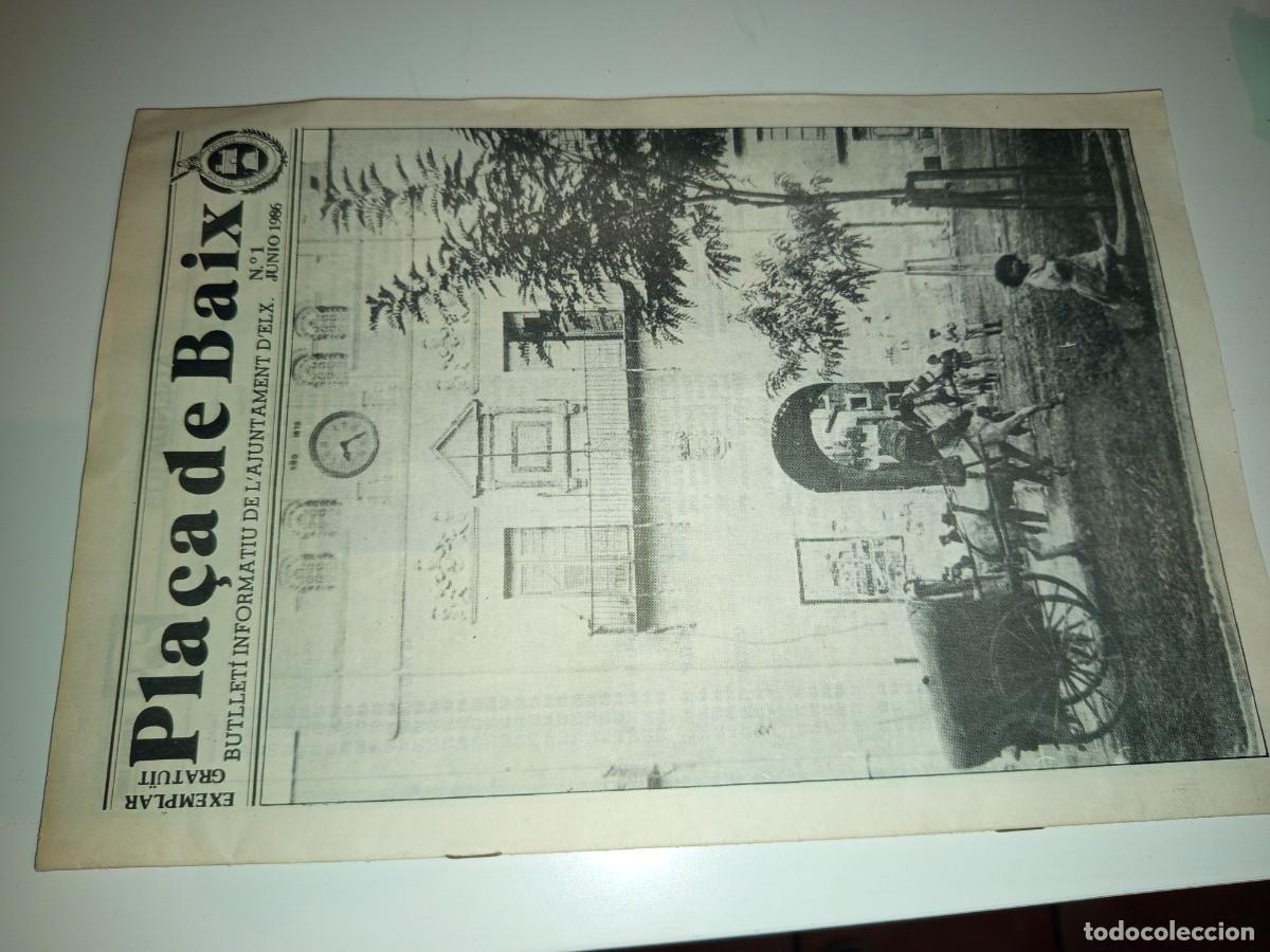 Folletos de turismo: Pla&ccedil;a de Baix primer ejemplar a&ntilde;o 1986