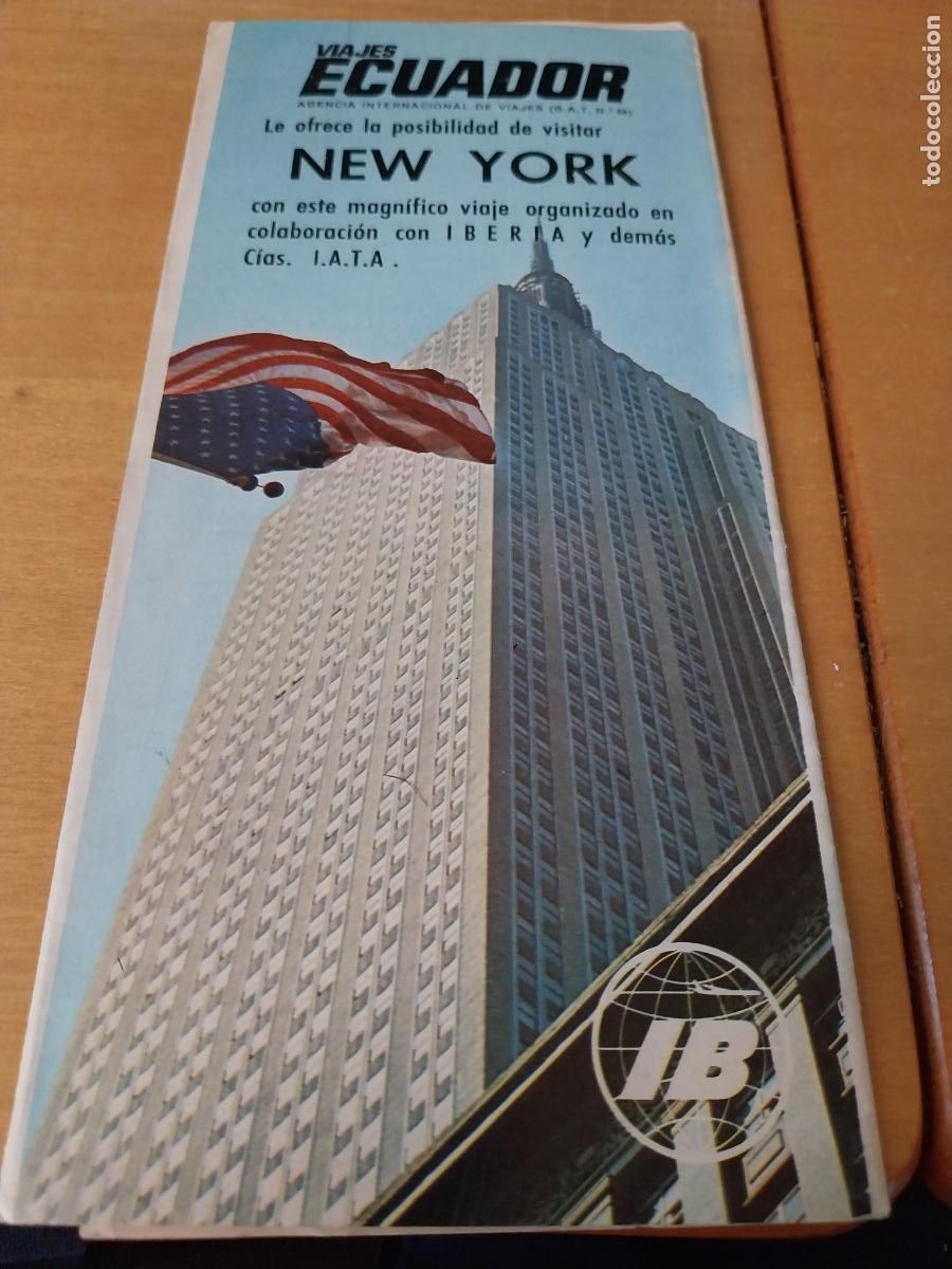 Folhetos de turismo: IBERIA VIAJES ECUADOR DESTINO NEW CATALOGO FOLLETO 1970 23X10,8CMS