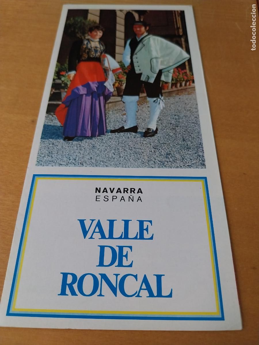 Folhetos de turismo: VALLE RONCAL NAVARRA CATALOGO FOLLETO A&Ntilde;OS 60 70 21,7X10CMS