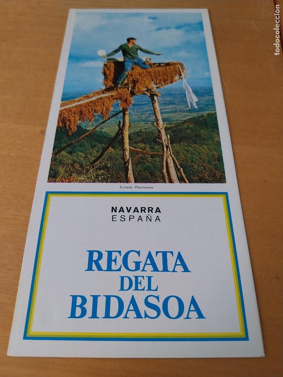 Folhetos de turismo: REGATA BIDASOA NAVARRA CATALOGO FOLLETO A&Ntilde;OS 60 70 21,7X10CMS