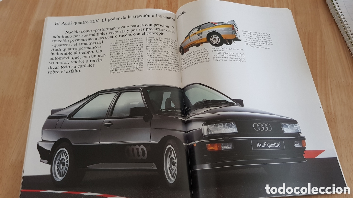 Folhetos de turismo: Catalogo audi quattro
