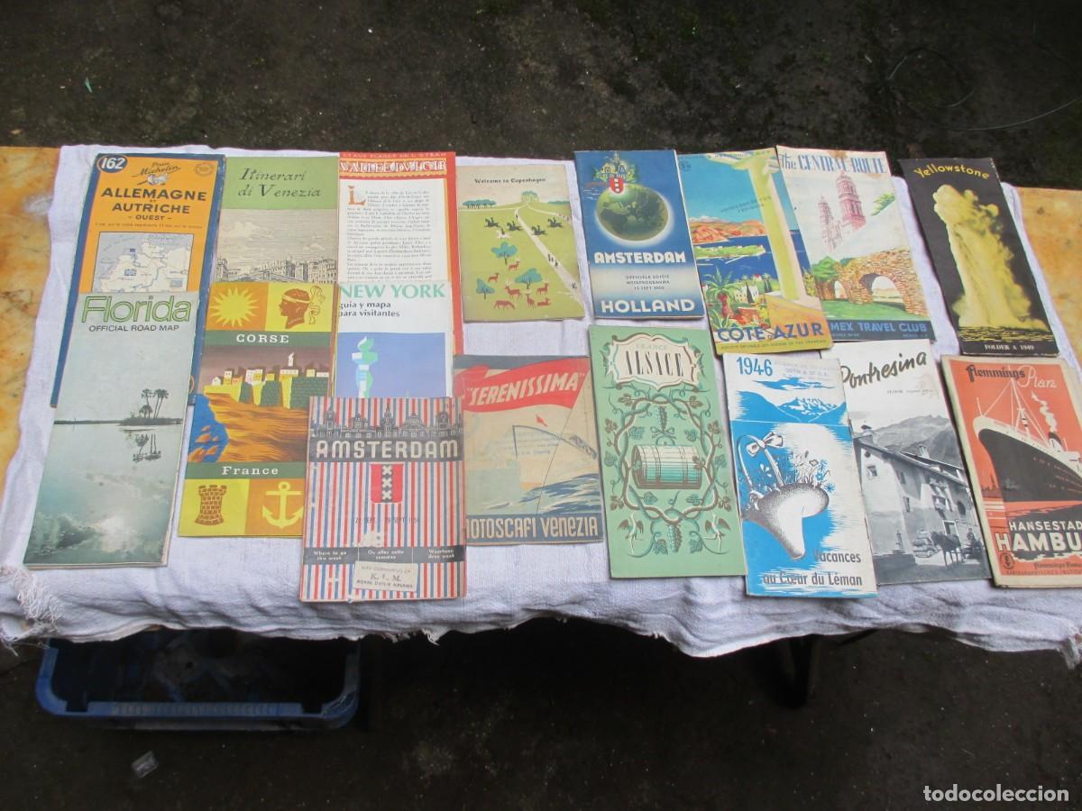Folhetos de turismo: LOTE 17 FOLLETOS TURISMO DESPLEGABLES 1950, DIVERSAS CIUDADES CALLEJEROS PLANOS OTRAS INFORMACIONES
