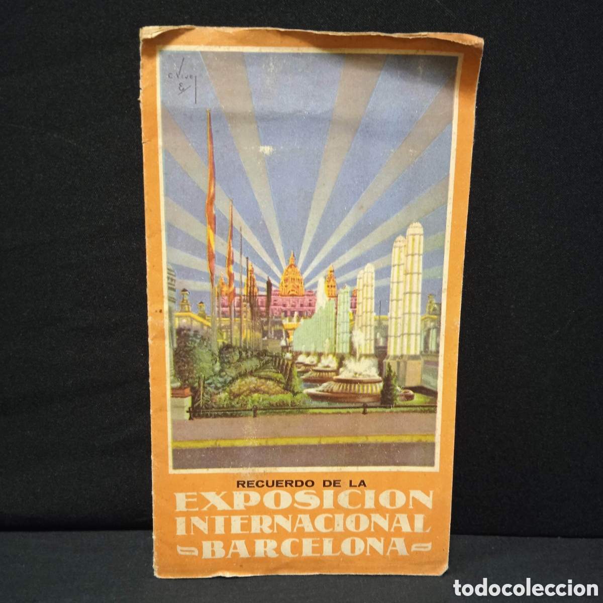 Tourismusbrosch&uuml;ren: FOLLETO RECUERDO DE LA EXPOSICI&Oacute;N INTERNACIONAL DE BARCELONA 1929-30 #CJ5