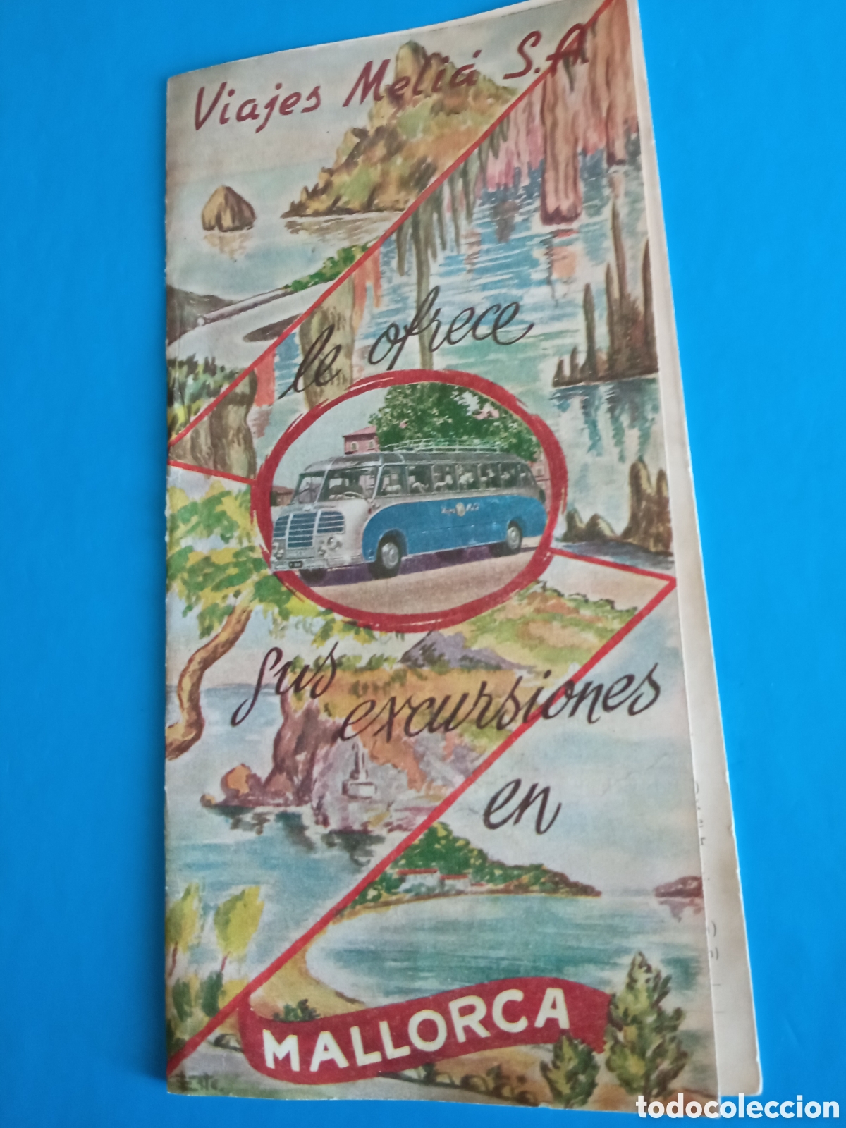 Travel Brochures: Antiguo folleto tur&iacute;stico,Viajes Meli&aacute; S.A. a Mallorca.