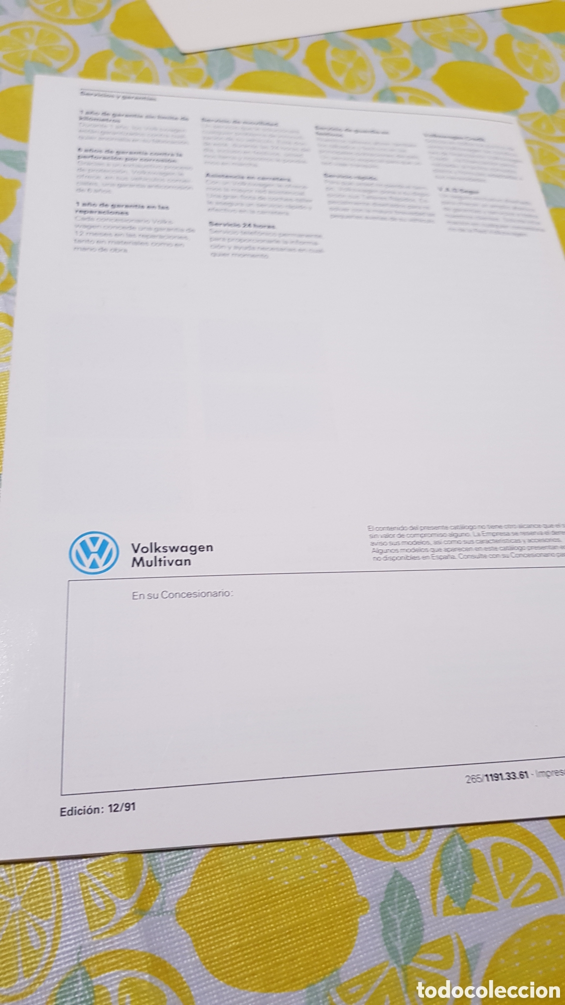 Folletos de turismo: Volkswagen Multivan antigua - Foto 5