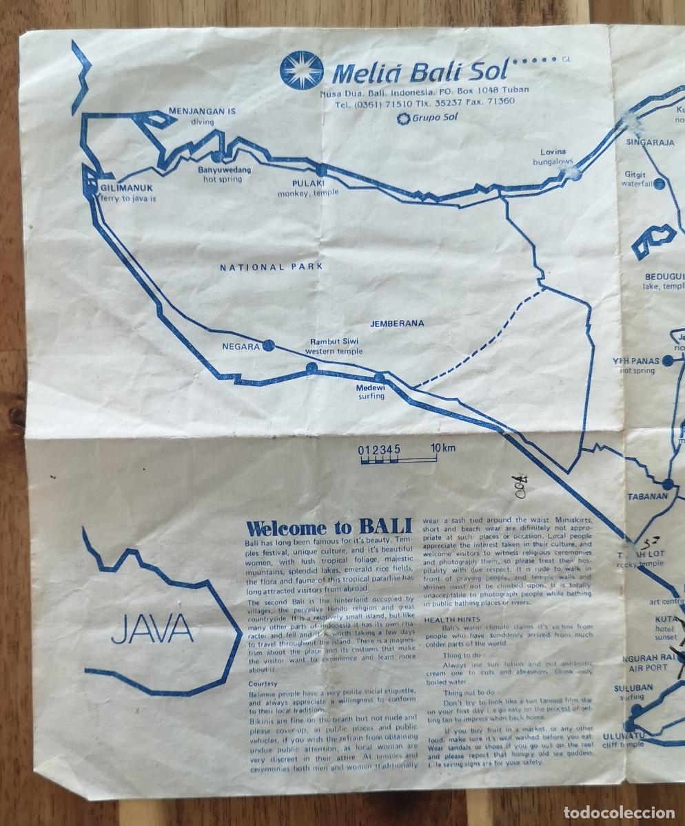Folletos de turismo: MAPA BALI (INDONESIA ) 1979 - Foto 1
