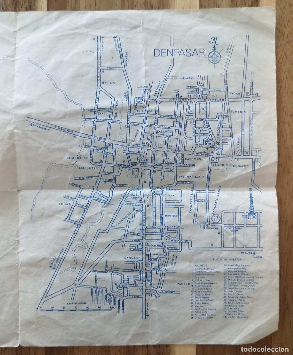 Folletos de turismo: MAPA BALI (INDONESIA ) 1979 - Foto 2