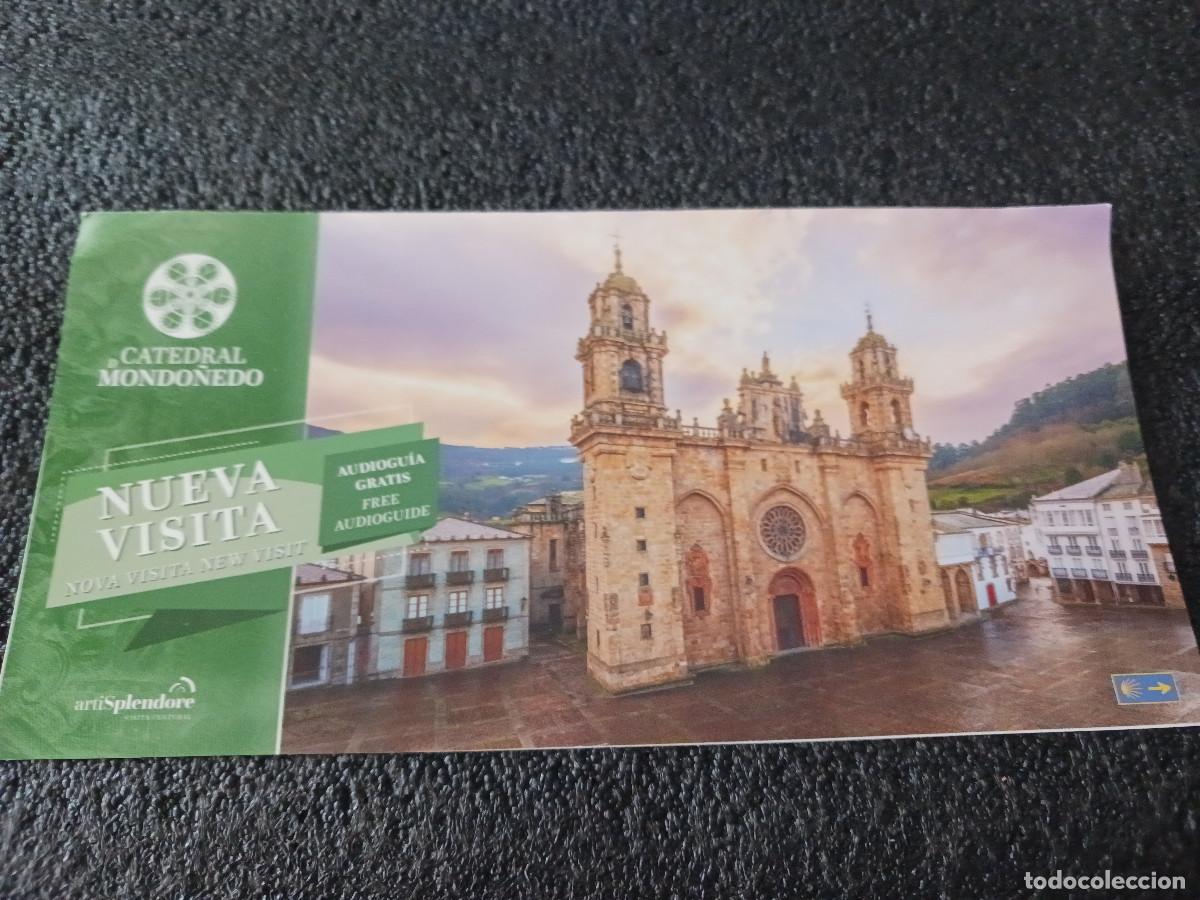 Folletos de turismo: diptico, catedral de mondo&ntilde;edo - Foto 1