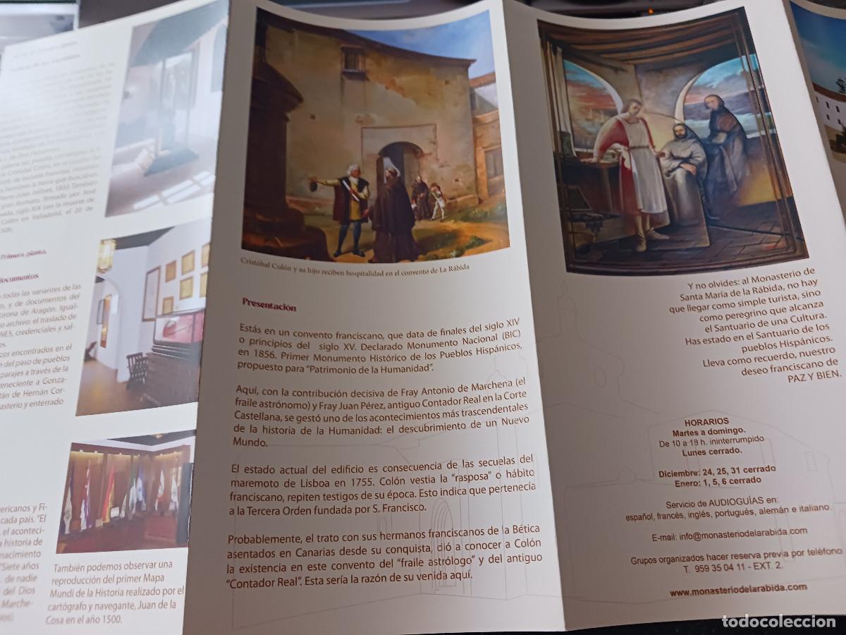 Folletos de turismo: cuatriptico, monasterio de santa maria de la rabida - Foto 2
