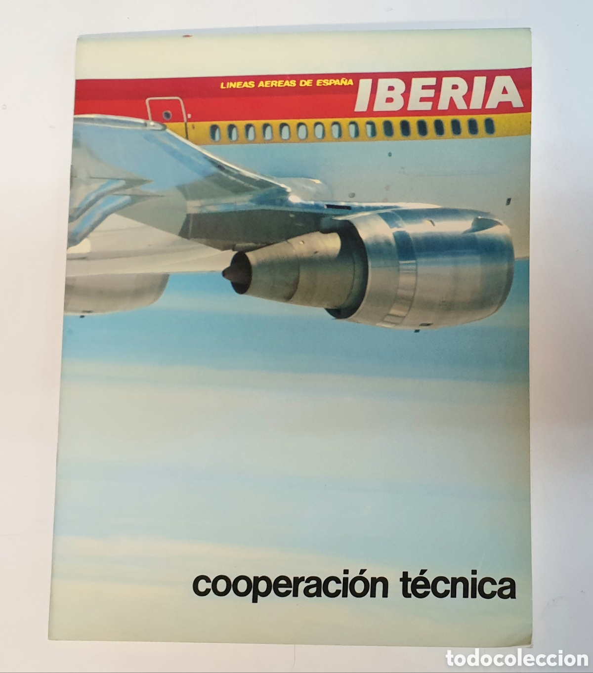 Brochures de tourisme: IBERIA Cooperaci&oacute;n t&eacute;cnica. Folleto a&ntilde;os 80