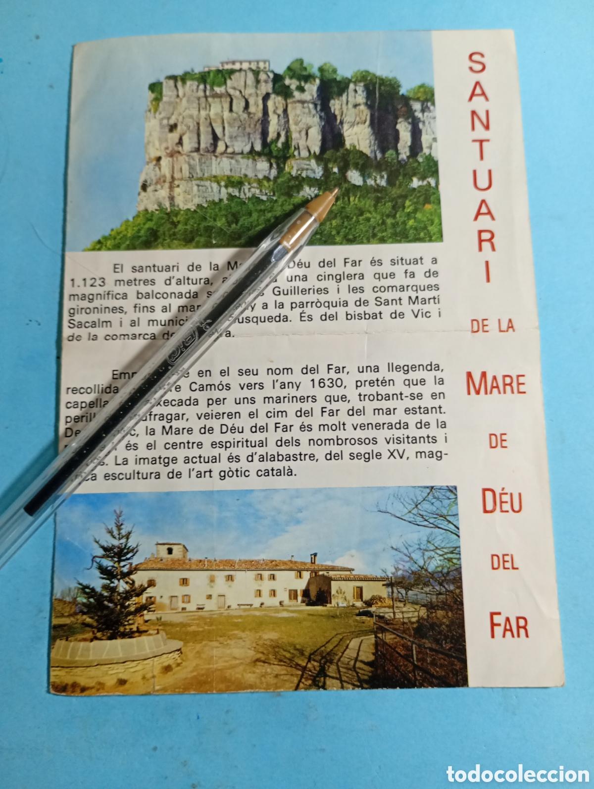 Brochures de tourisme: 1981 SUSQUEDA SANTUARI DE LA MARE DE D&Eacute;U DEL FAR IMATGE ALABASTRE SEGLE XV GOTIC CATAL&Agrave;
