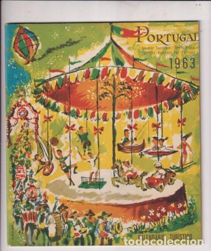 Brochures de tourisme: Portugal 1963 calendario tur&iacute;stico, im&aacute;genes: Estadio Nacional futbol, etc 38 paginas
