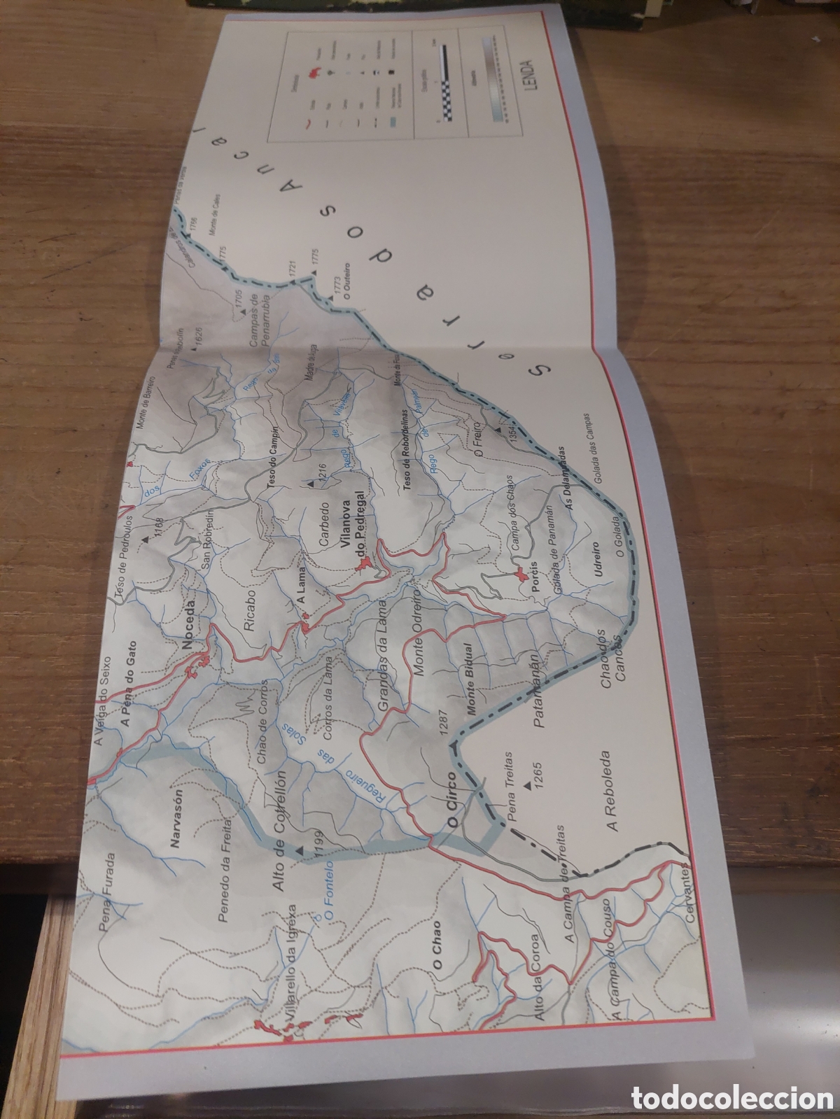 Folletos de turismo: MAPA DOS ANCARES LUGO XUNTA - Foto 2