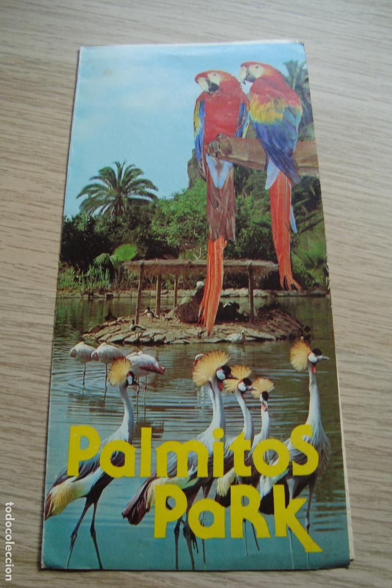 Brochures de tourisme: ANTIGUO FOLLETO PALMITOS PARK LAS PALMAS GRAN CANARIA 1981