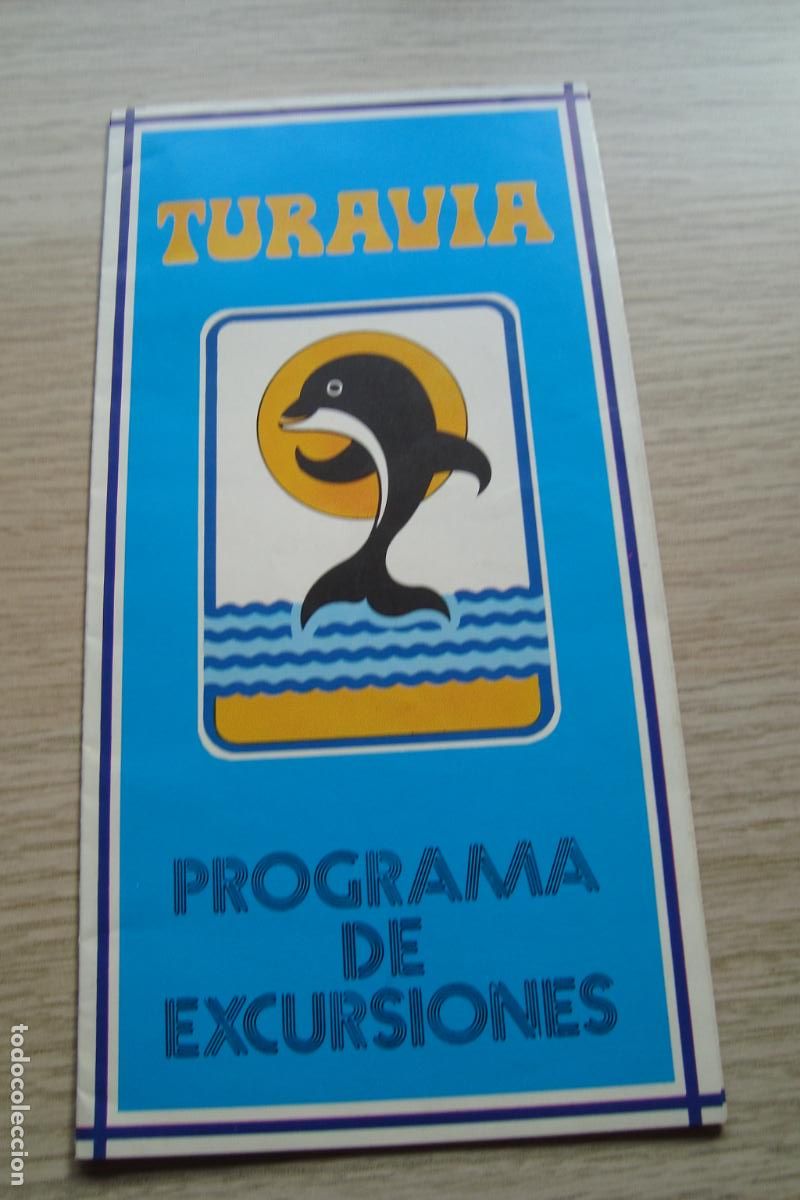 Tourismusbrosch&uuml;ren: ANTIGUO FOLLETO TURISMO PROGRAMA EXCURSIONES TURAVIA LAS PALMAS GRAN CANARIA 1979