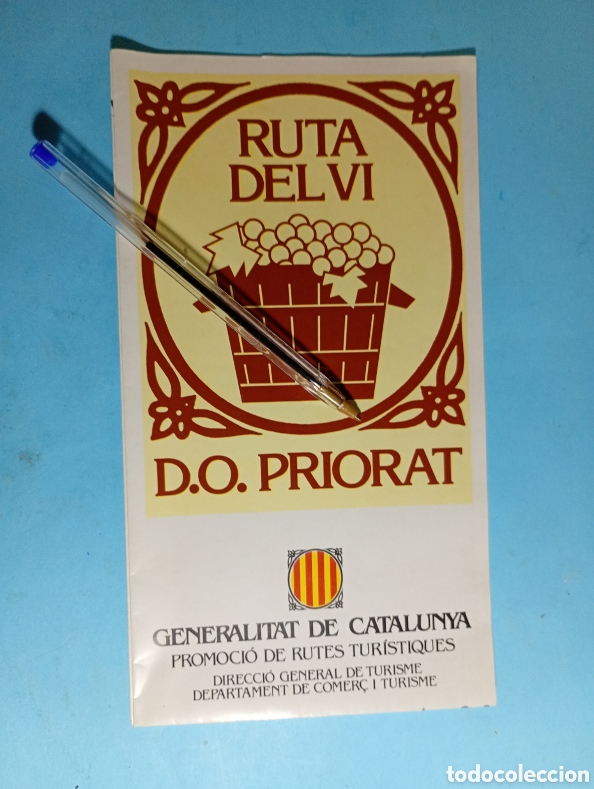 Tourismusbrosch&uuml;ren: GENERALITAT DE CATALUNYA PROMOCI&Oacute; DE RUTES TUR&Iacute;STIQUES ''RUTA DEL VI'' D.O. PRIORAT I MAPA