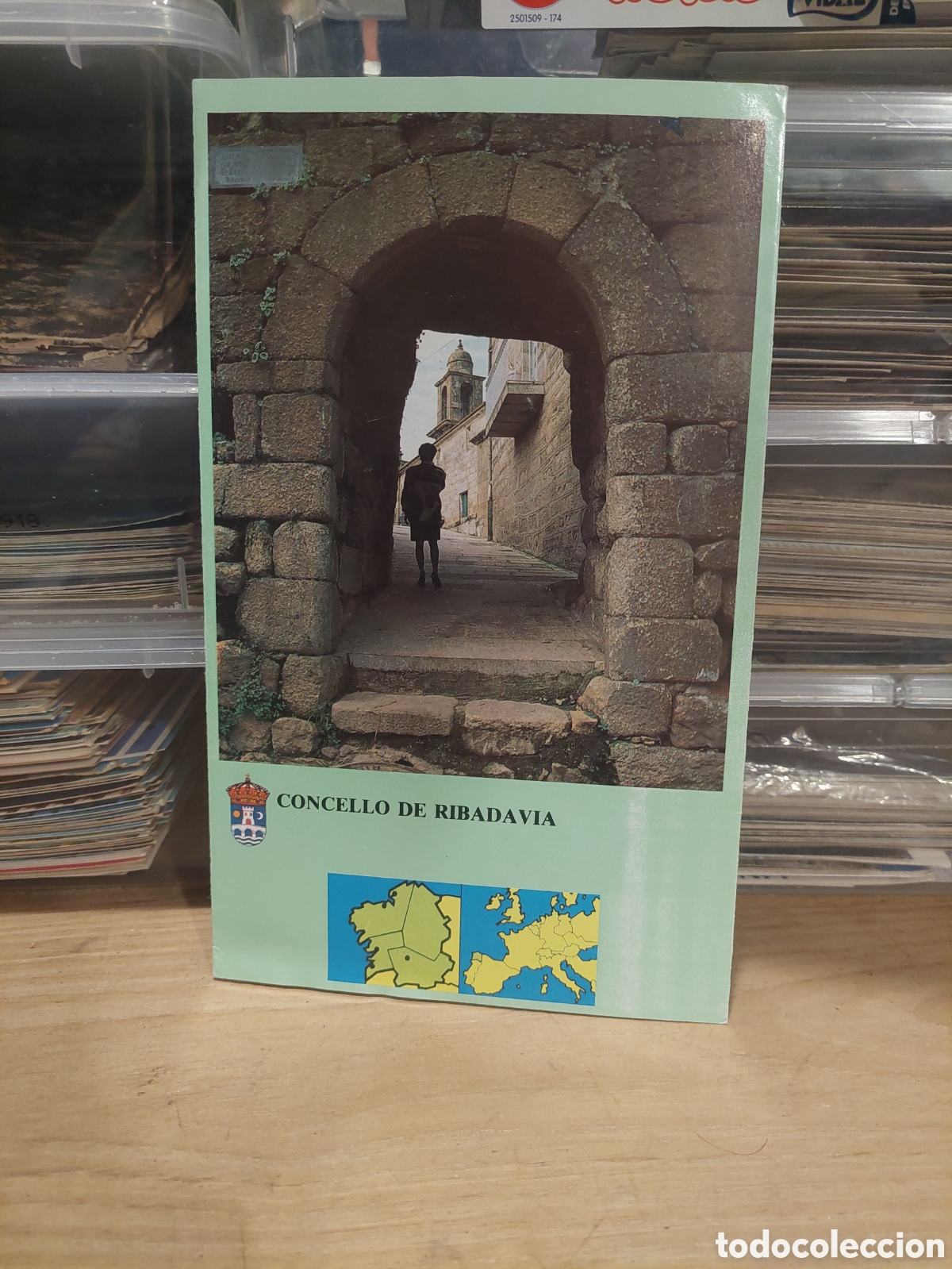 Folletos de turismo: GALICIA RIVADAVIA ORENSE TRIPTICO MAPA - Foto 1