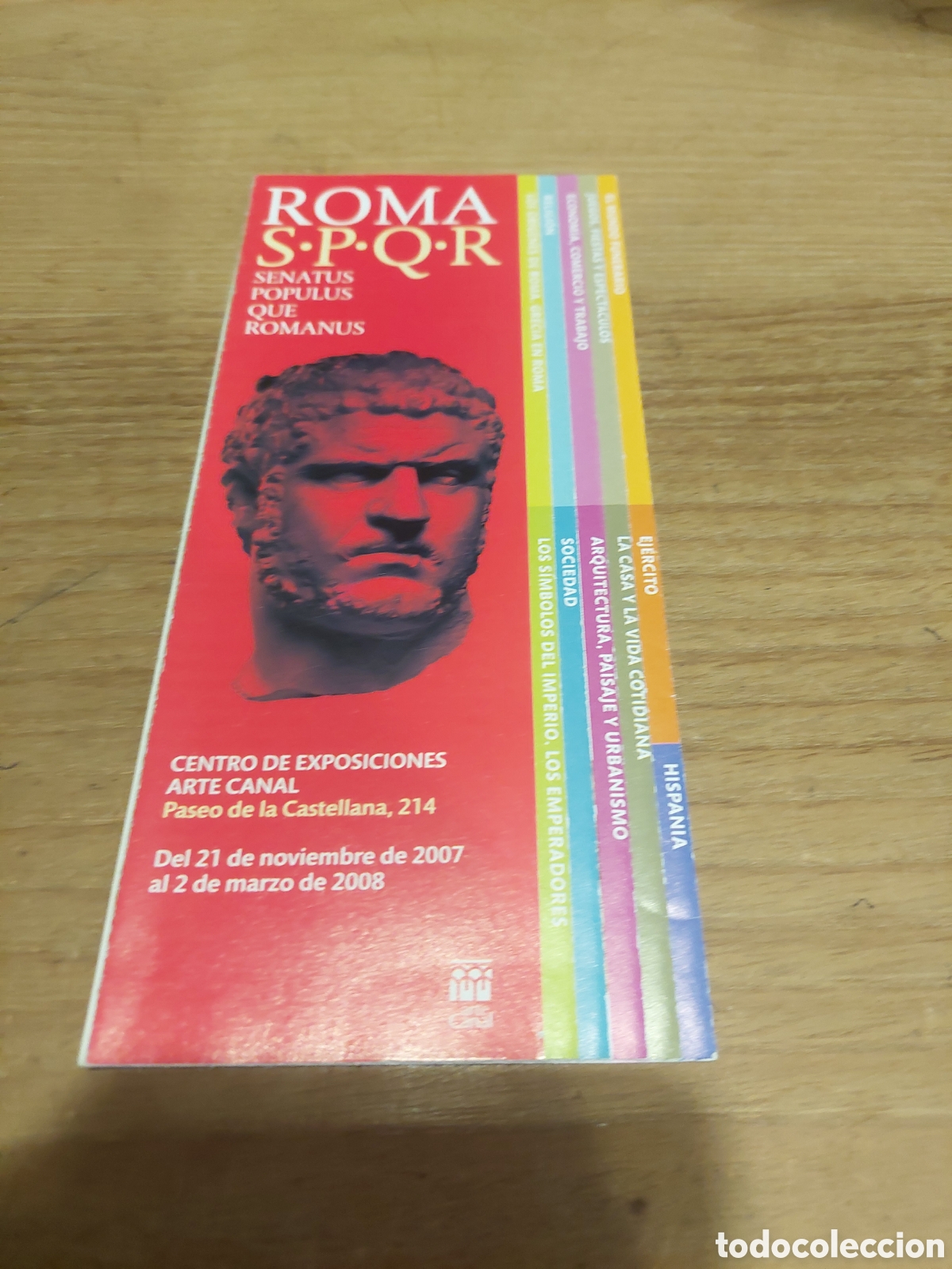 Tourismusbrosch&uuml;ren: 2007 TRIPTICO folleto roma sport arte canal Madrid