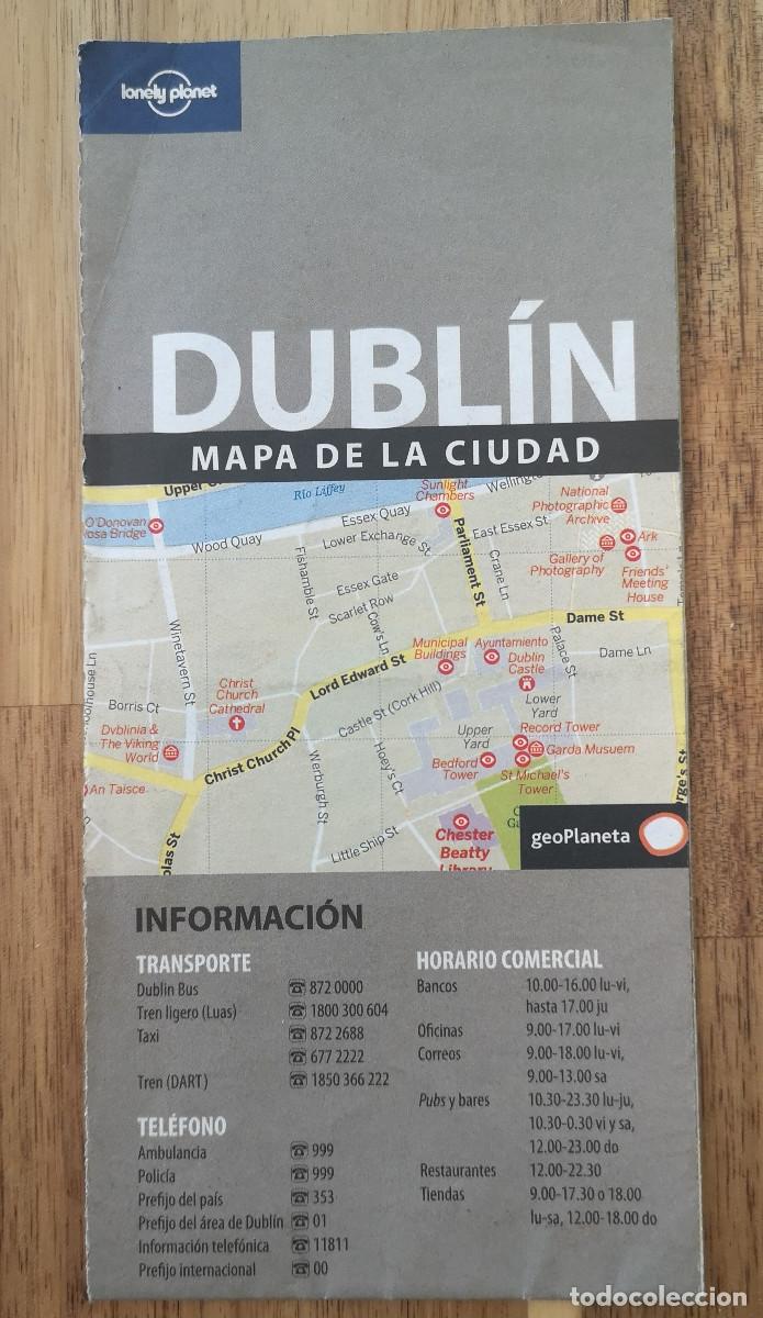 Folletos de turismo: DUBLIN - MAPA DE LA CIUDAD ( lonely planet ) - Foto 1