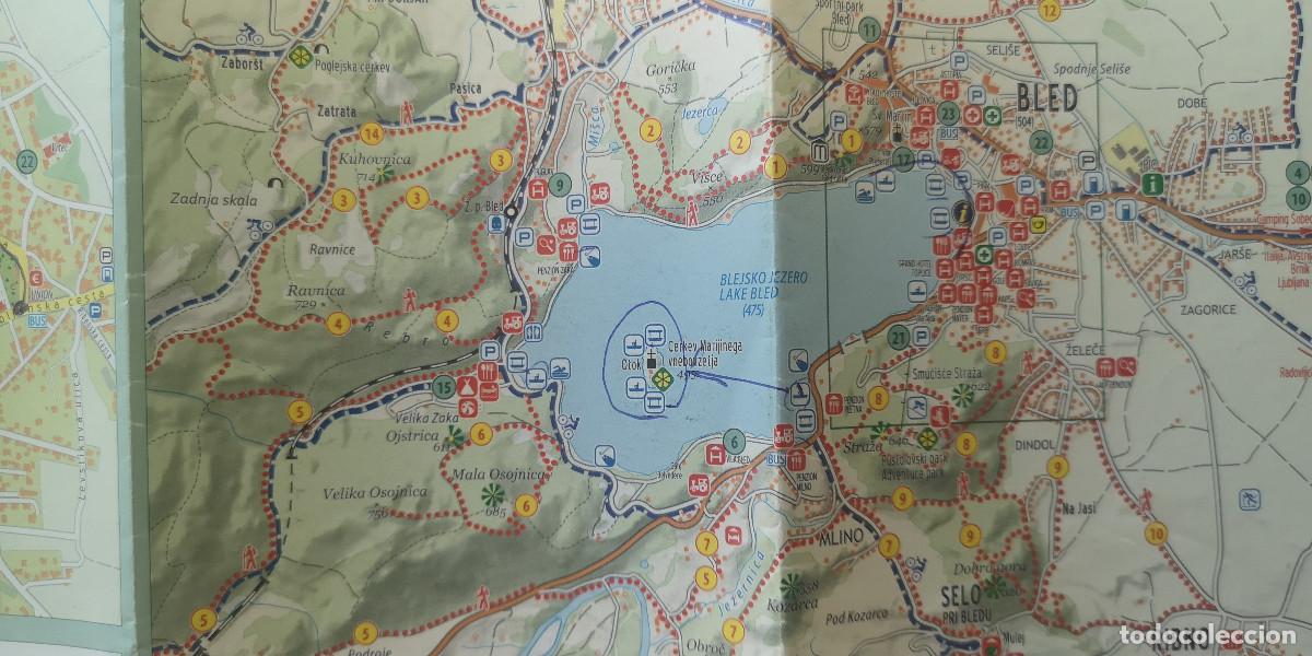 Folletos de turismo: ESLOVENIA - BLED - MAPA Tur&iacute;stico - Foto 2