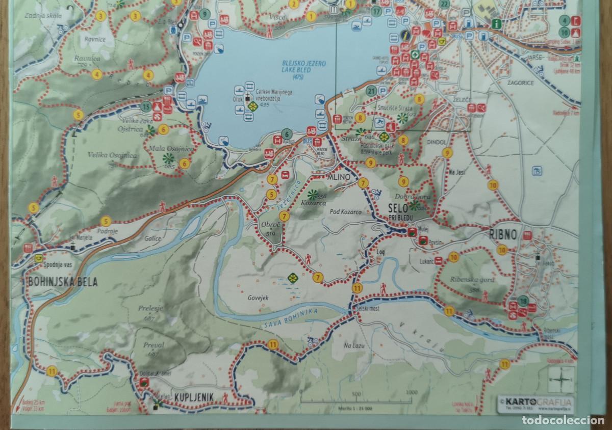 Folletos de turismo: ESLOVENIA - BLED - MAPA Tur&iacute;stico - Foto 2