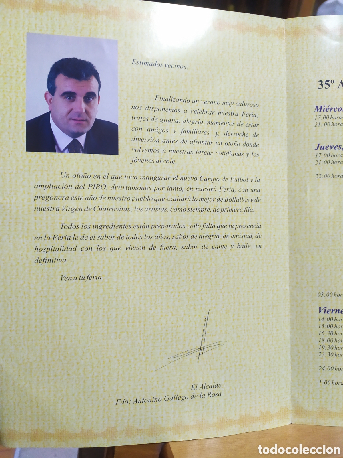 Folletos de turismo: Bollullos de la Mitaci&oacute;n 2003 - programa de feria - Foto 2