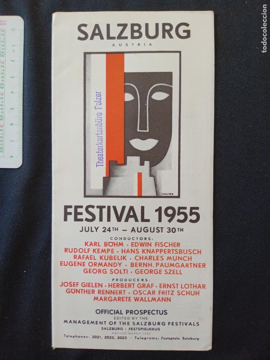 Tourismusbrosch&uuml;ren: Festival de Salzburgo, Salzuburg 1955