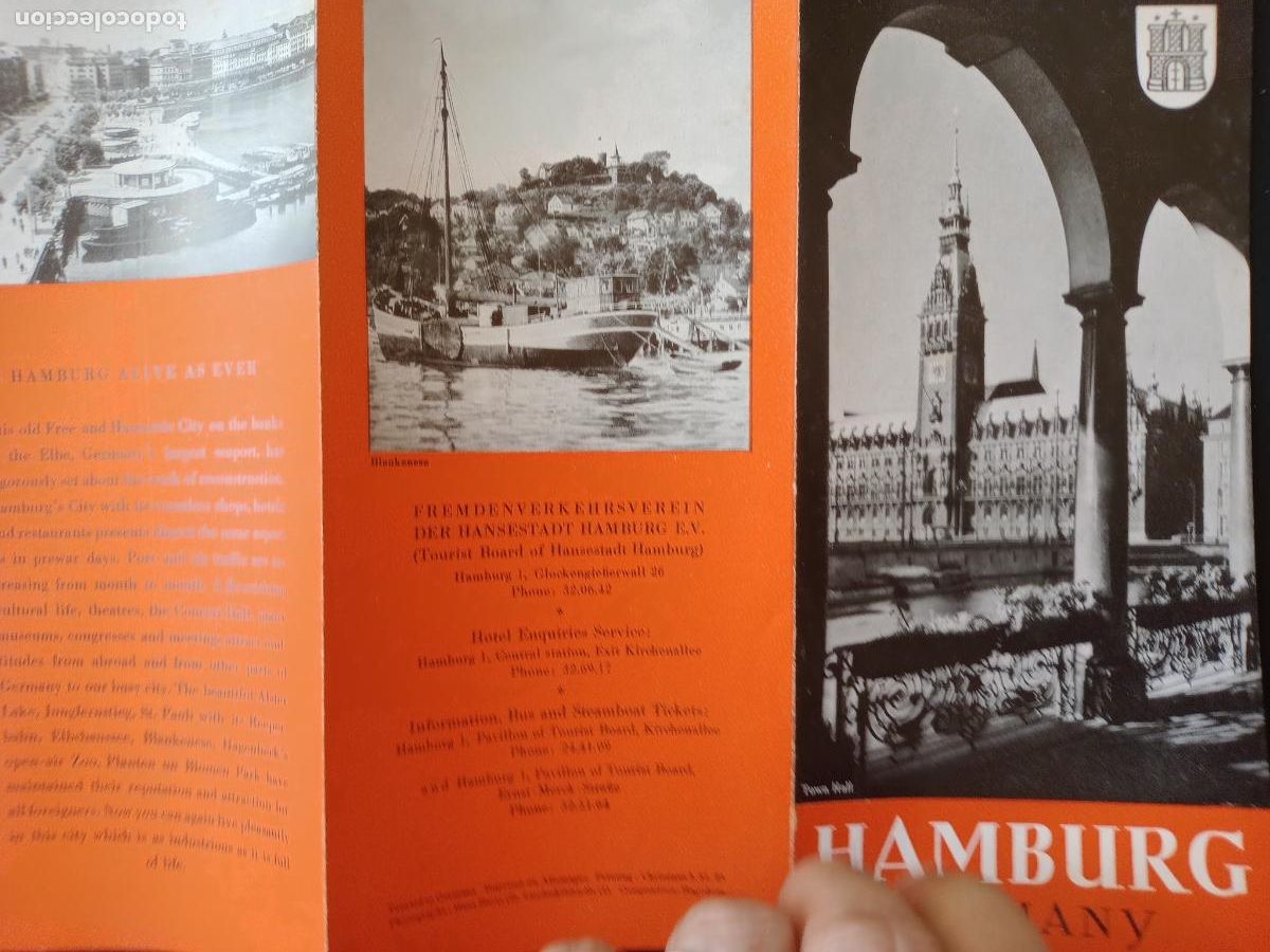 Tourismusbrosch&uuml;ren: Hamburg, Alemania. Folleto tur&iacute;stico